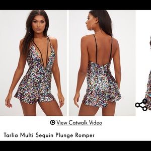 Multi Color Sequence Romper